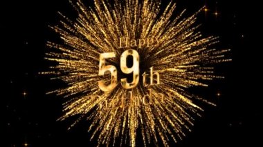 59. doğum gününü havai fişeklerle, mutlu yıllar, altın havai fişekler
