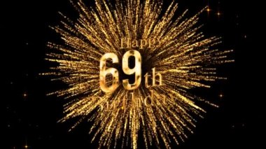 69. yaş gününde havai fişekler, doğum günün kutlu olsun, havai fişekler.