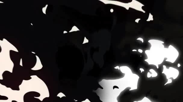 Anime Style Feu Noir Blanc Explosion Style Anime — Video