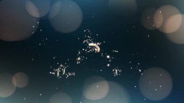 Tebrikler, 25. yaş günün kutlu olsun, altın parçacıklar.