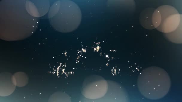 横幅与祝贺 快乐的30岁生日 金粒子 — 图库视频影像