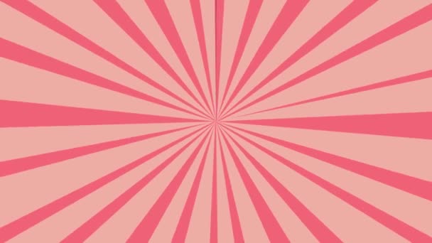 アニメ背景 ピンク色の漫画サークル — ストック動画