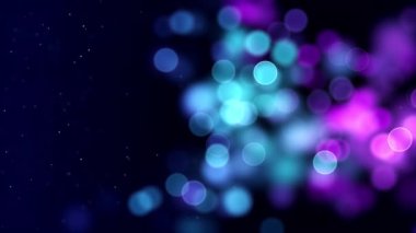 Hareket ve bokeh ile güzel mavi arkaplan, grafikler