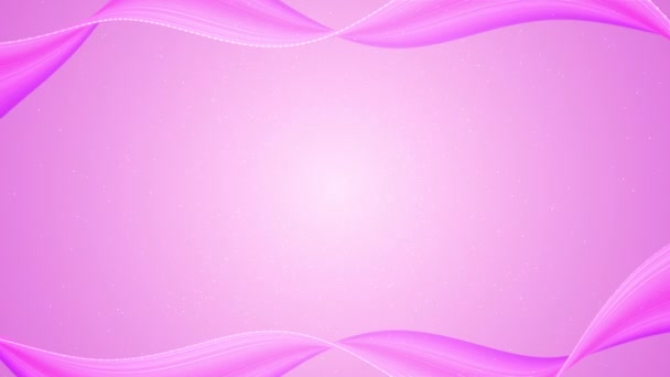 漂亮的粉色背景 波浪运动 — 图库视频影像