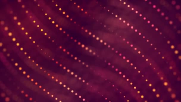 Fundal Roșu Particule Galbene Fundal Grafic — Videoclip de stoc