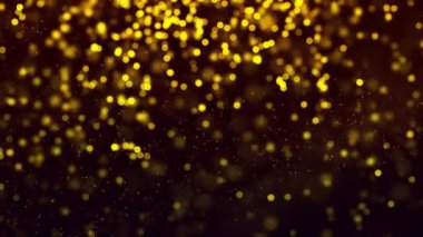 Bokeh ve sarı renk parçacıkları ile kırmızı arkaplan, güzel bokeh