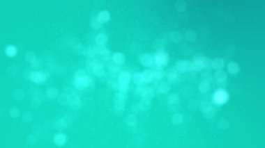 Bokeh ile turkuaz arkaplan, bulanık parçacıklar ile arkaplan