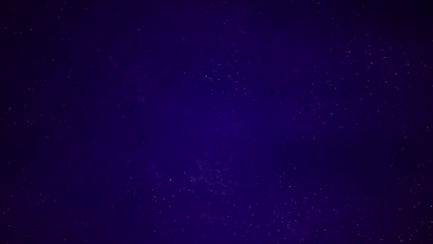 Bewegungssatz Von Teilchen Auf Blauem Hintergrund Hintergrund Mit Teilchen — Stockvideo