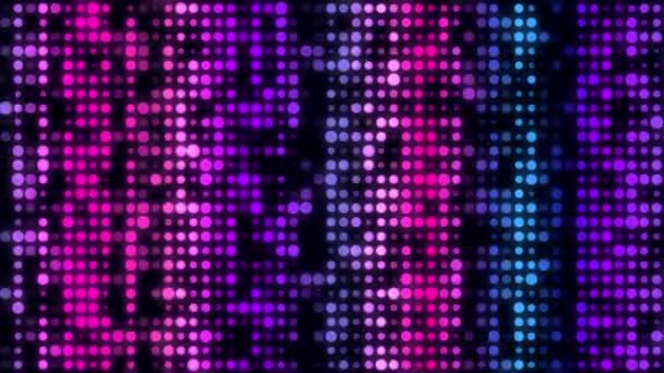 Neon Disco Hintergrund Retro Hintergrund Hintergrund Mit Lichtern — Stockvideo