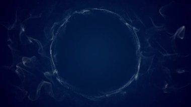 Mavi metin, parçacık hareketi için arkaplan