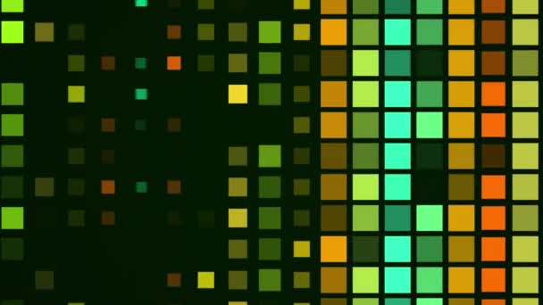 Farklı Renklerde Piksel Arkaplan Pikselli Arkaplan Retro Arkaplan — Stok video