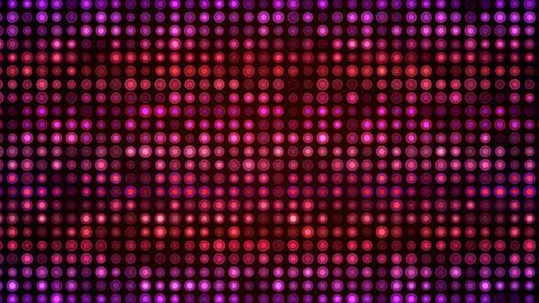 Disco Achtergrond Met Cirkels Achtergrond Met Neon Cirkels — Stockvideo