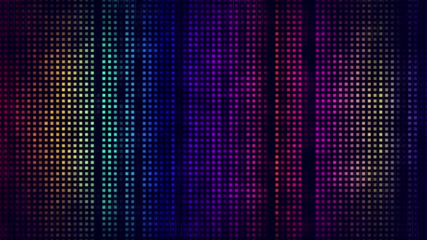 Pixelbewegung Hintergrund Mit Quadrat Bewegung Retro Hintergrund — Stockvideo