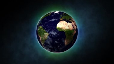Dünya gün doğumuyla döner, uzaydan dünya, grafikler, alfa kanalı