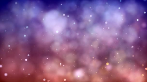 Fundal Frumos Mișcarea Particulelor Fundal Vacanță — Videoclip de stoc