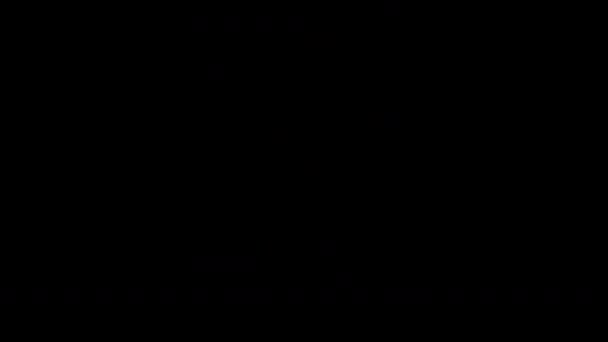 アルファチャンネルでのアニメ爆発 アニメ火災 漫画火災 アニメグラフィック — ストック動画
