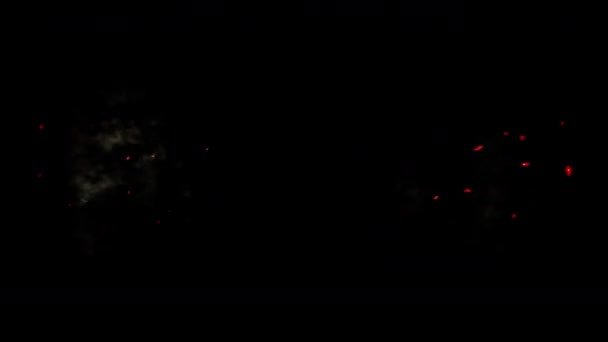 Взрыв Аниме Альфа Каналом Несколько Цветов Аниме Огня — стоковое видео