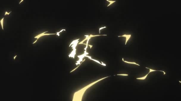 Explosão Desenhos Animados Cor Vermelha Explosão Anime Gráficos — Vídeo de Stock
