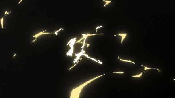Dibujos Animados Explosión Color Amarillo Anime Explosión Gráfico — Vídeos de Stock