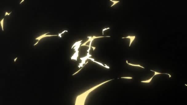 Tyrkysová Barva Karikatura Exploze Anime Exploze Grafika — Stock video