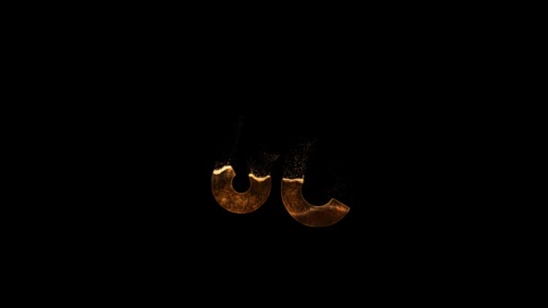 狮子座黄道带星座符号 阿尔法通道 — 图库视频影像