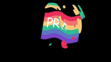 LGBT bayrağı, gökkuşağı bayrağı, LGBT sembolü, alfa kanalı