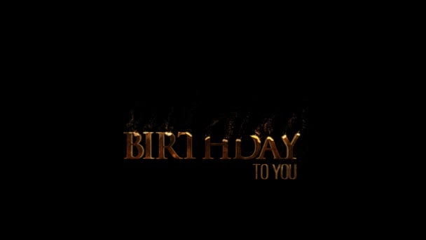 祝贺18岁生日快乐 Alpha频道 — 图库视频影像