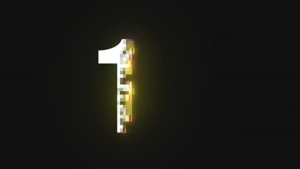 Pixel Número Número Quatorze Canal Alfa — Vídeo de Stock