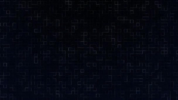 Сучасний Неоновий Фон Чорного Кольору Пікселями Цифровий Фон — стокове відео