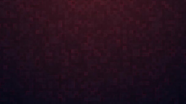 Moderní Neonová Červená Barva Pozadí Pixely Digitální Pozadí — Stock video