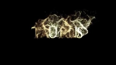 Taurus burç adı, yıldız falı, altın parçacıkları alfa kanalı.