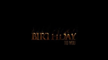 Birthday, congratulations on the 65th happy birthday, alpha channel
