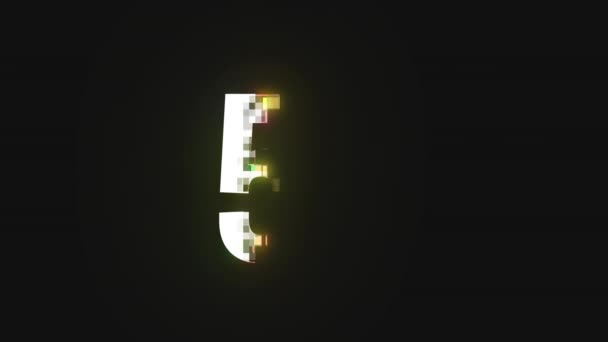 Chiffre Pixel Numéro Canal Alpha — Video