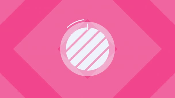 ピンク漫画の背景 アニメの背景 アルファチャンネル — ストック動画