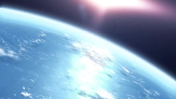 Planeta Země Vesmíru Pohled Zemi Vesmíru — Stock video