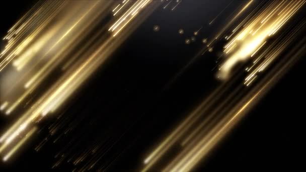 金奖背景 周年纪念和颁奖的背景 金背景 金粒子 — 图库视频影像