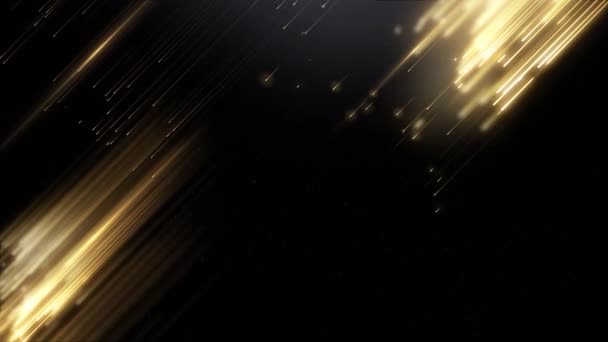 Золотий Фон Нагородження Фон Ювілеї Нагороди Золотий Фон Золоті Частки — стокове відео