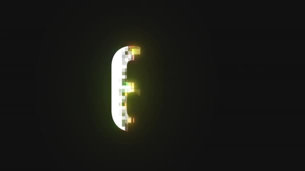 Chiffre Pixel Numéro Soixante Trois Canal Alpha — Video