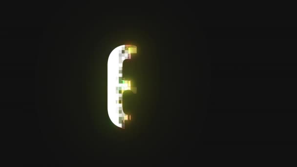 Chiffre Pixel Numéro Soixante Neuf Canal Alpha — Video