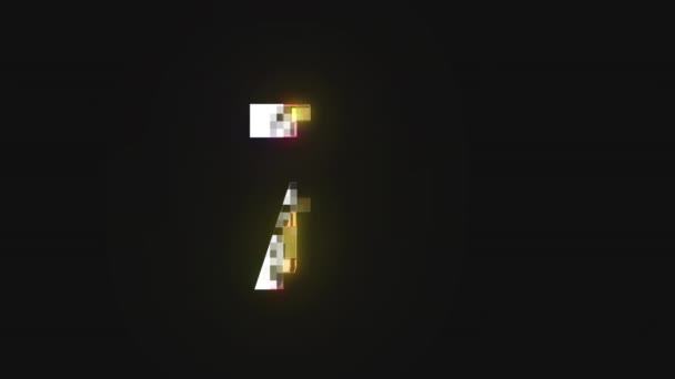 Pixel Nummer Nummer Alpha Kanaal — Stockvideo