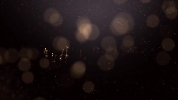 Enregistrer Bannière Date Avec Confettis Dorés Félicitations Luxe — Video