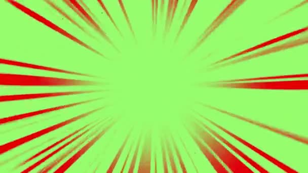 Sfondo Speedline Cartone Animato Verde Rosso Sfondo Nero Portale Speedline — Video Stock