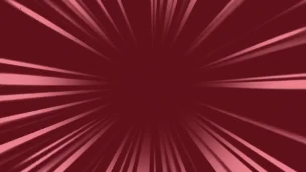 カートゥースピードライン赤色背景 スピードラインポータル アルファチャンネル — ストック動画
