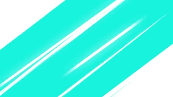 Κινούμενο Φόντο Ρίγες Speedline Τιρκουάζ Και Λευκά Χρώματα Anime Speedline — Αρχείο Βίντεο