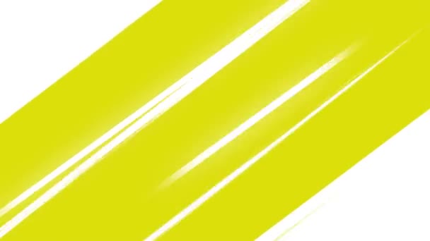 Κινούμενο Φόντο Λωρίδες Speedline Κίτρινο Και Λευκό Χρώμα Anime Speedline — Αρχείο Βίντεο