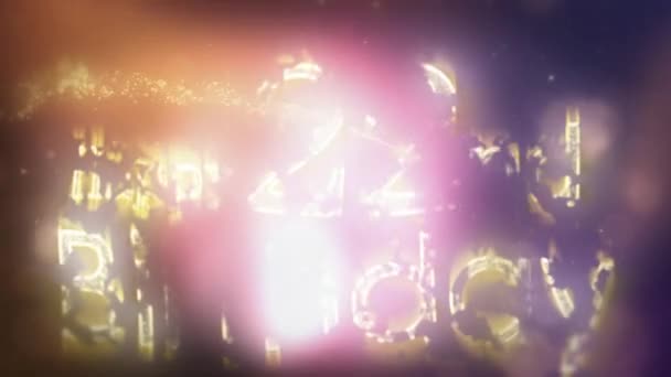 Joyeux 22E Anniversaire Salutation Avec Des Étoiles Des Particules Anniversaire — Video