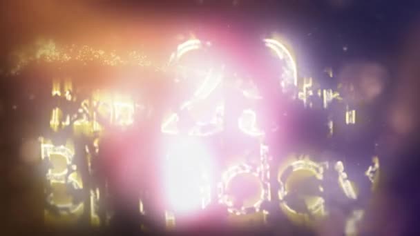 Joyeux 29E Anniversaire Salutation Avec Des Étoiles Des Particules Anniversaire — Video