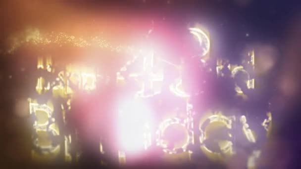 Joyeux 43E Anniversaire Salutation Avec Des Étoiles Des Particules Anniversaire — Video