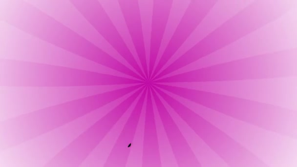 ピンクとホワイトカラーのストライプ アニメの背景 アルファチャンネル — ストック動画