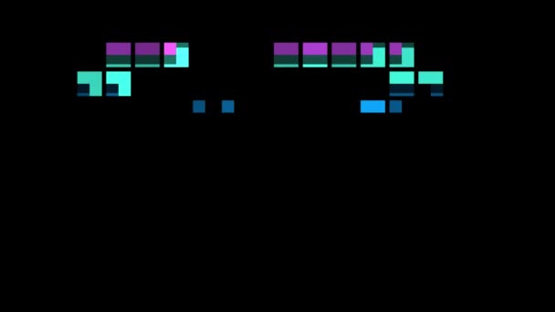 Chiffre Pixel Dans Style Rétro Numéro Vingt Trois Canal Alpha — Video